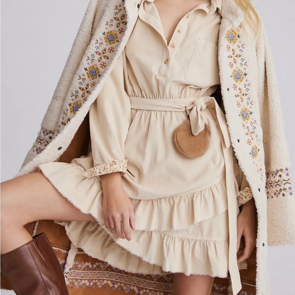 Anthropologie Pilcro Corduroy Dress NWT Size L